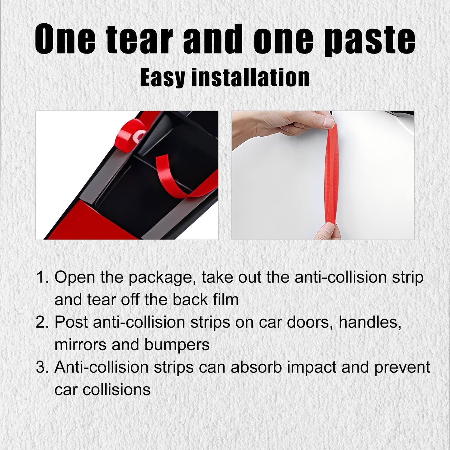 Car Collision Protection Stickers, Front And Rear Bumper Protection Anti-scratch Car Body Protection Sticker