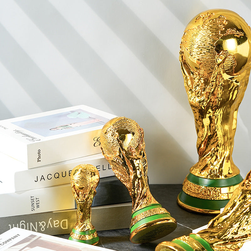 Qatar World Cup model ornament Hercules Cup trophy football fan commemorative decoration