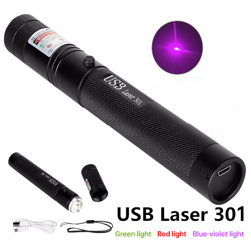 Portable Rechargeable High - Brightness Red/Green/Violet Laser Pointer, 60825 - 1, 532nm/650nm/405nm ,