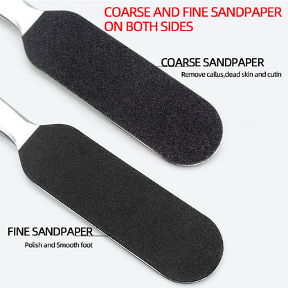 Stainless Steel Double Side Foot File Replace Sanding Cloth Pedicure Foot-Care-Tool Dead Skin Remover Foot Rasp Refill