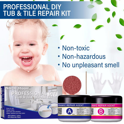 North Moon Ceramic Floor Tile Repair Agent Household Ceramic Compensator AB Glue