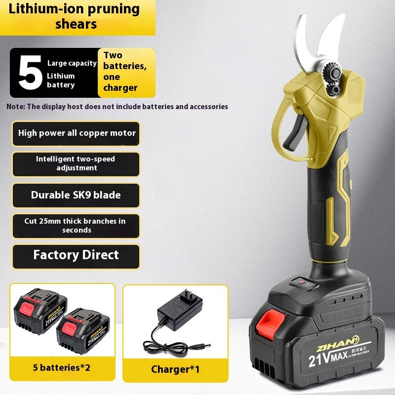 Electric Pruning Knife Lithium Battery Wireless Brushless Electric Clippers