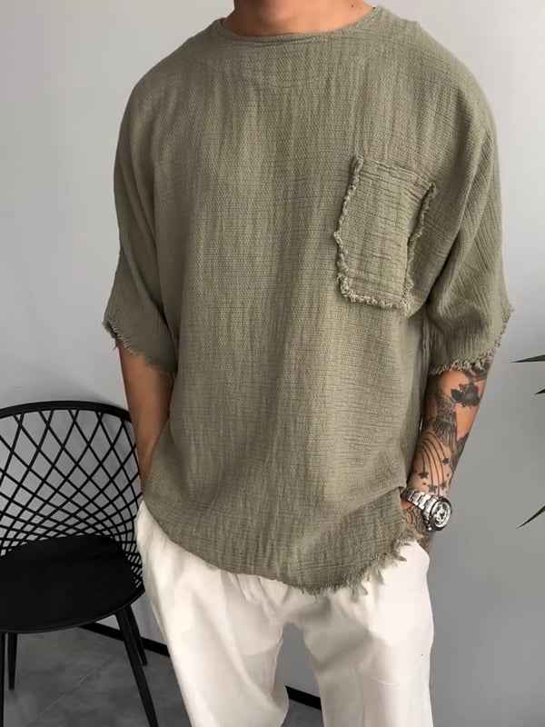 Linen Short-Sleeve T-Shirt
