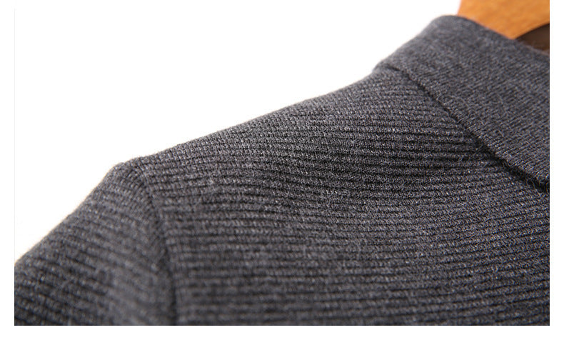 Lapel Cardigan Men's Wool Sweater