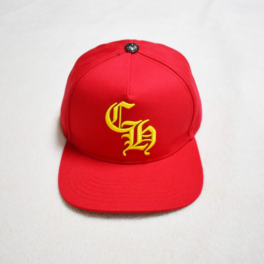 Hollywood Fashion Brand CHROME Chrome Silver Heart Cross Badge Wide Brim Sun Hat for Men and Women