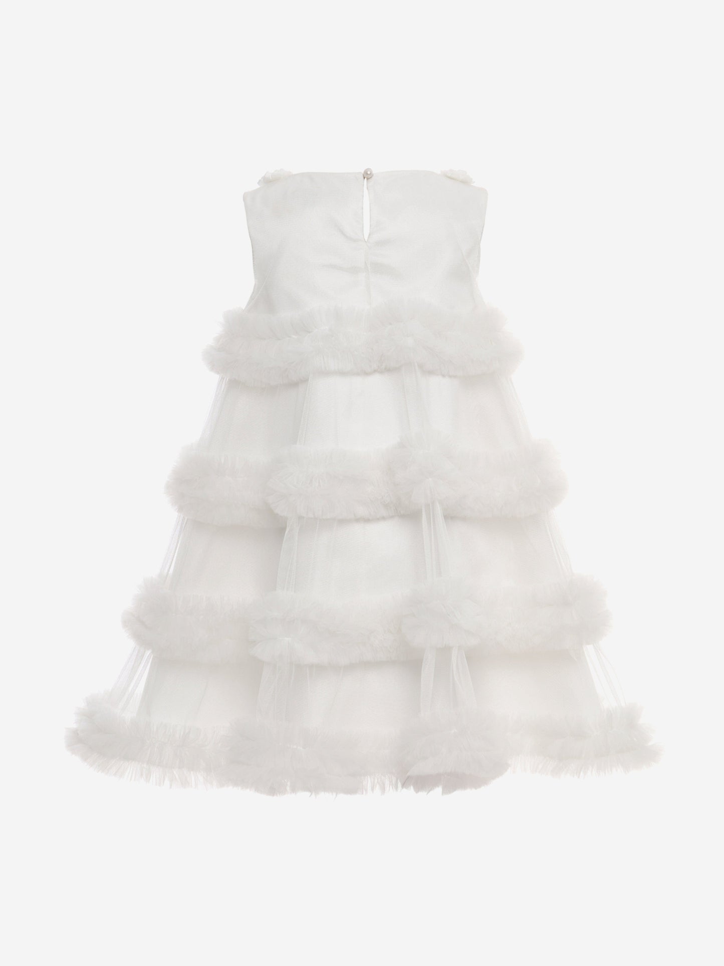 Dress & Fleur Girls Occasion Dress with Headband in Ivory