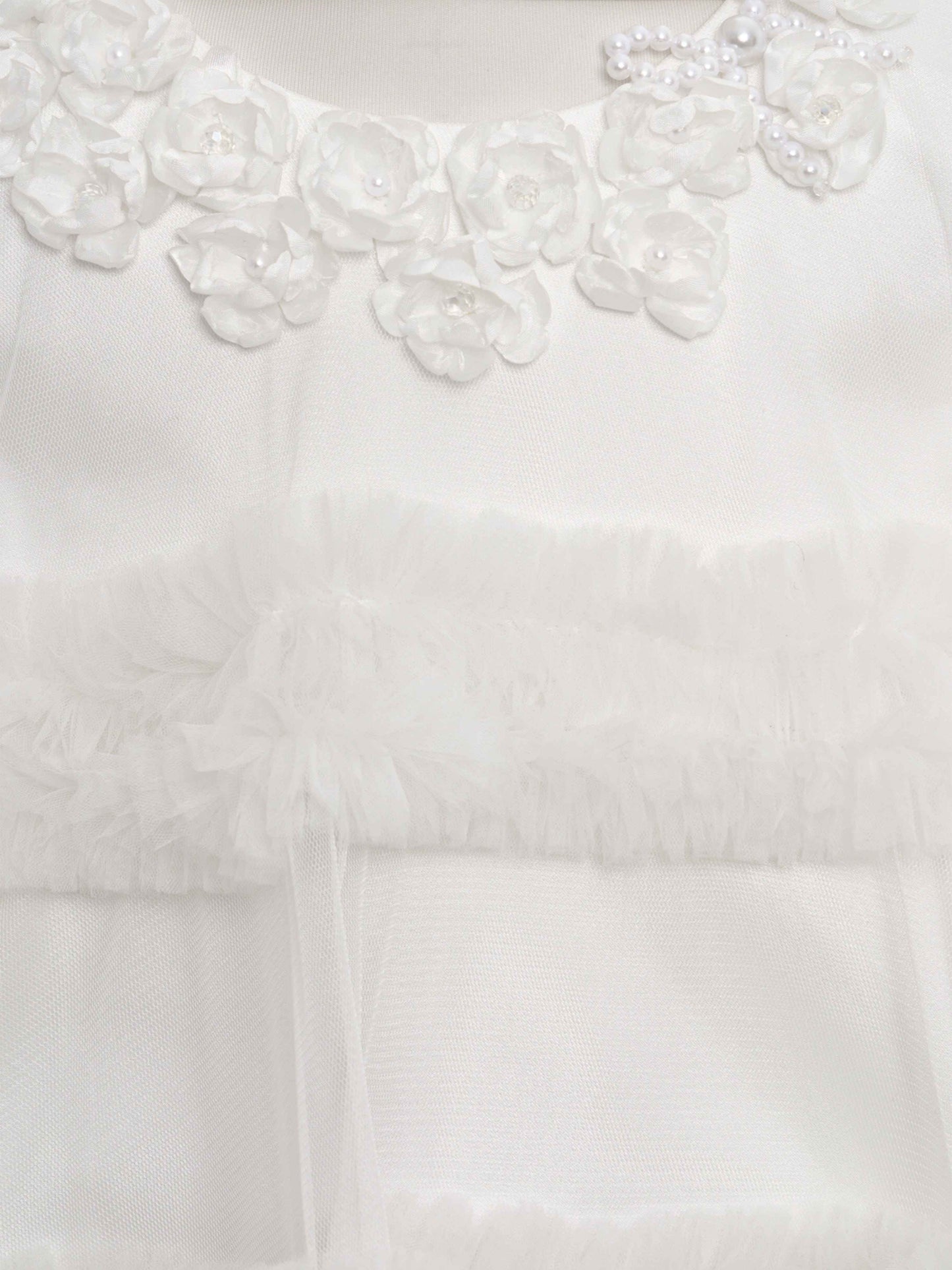 Dress & Fleur Girls Occasion Dress with Headband in Ivory