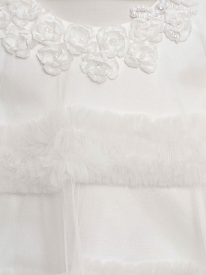 Dress & Fleur Girls Occasion Dress with Headband in Ivory