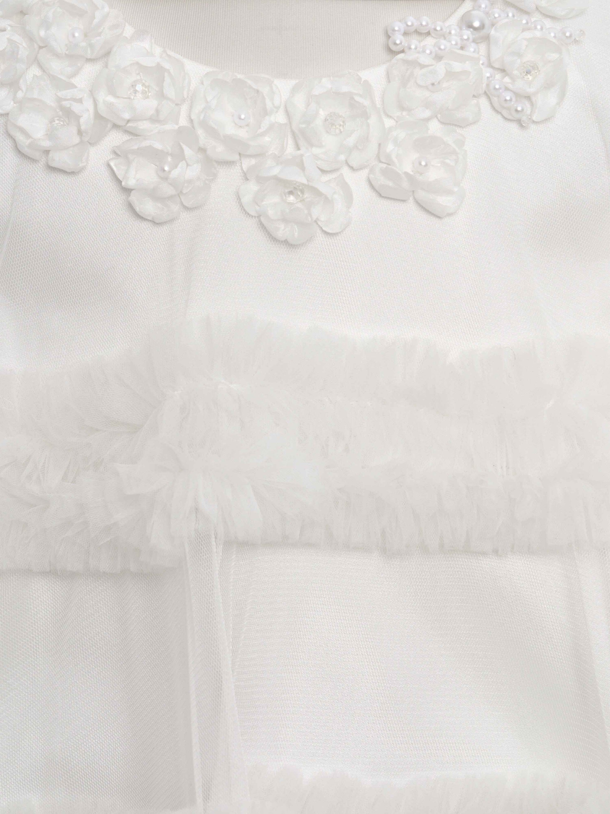 Dress & Fleur Girls Occasion Dress with Headband in Ivory