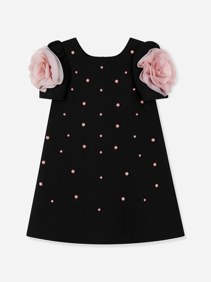 Dress & Fleur Girls Flower Occasion Dress in Black
