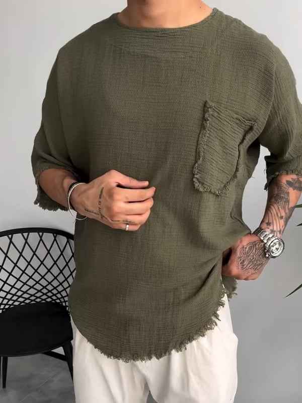 Linen Short-Sleeve T-Shirt