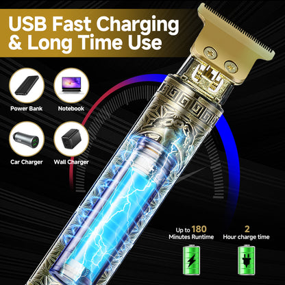 Professional Mens Hair Clippers Shaver Trimmers Machine Cordless Beard Electric